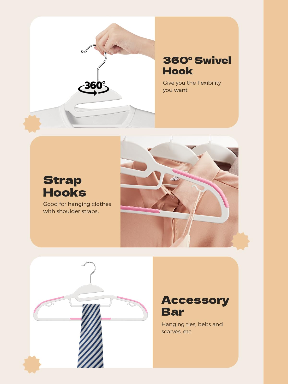 HOUSE DAY coat hangers perfect for closet organization