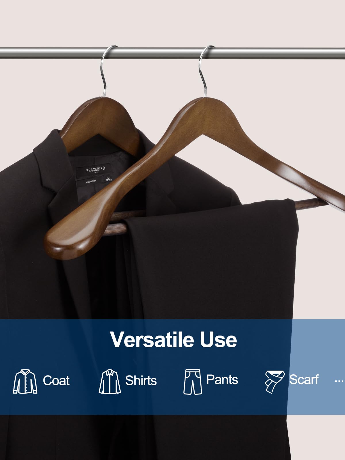 House Day coats and jackets fit perfectly on oversized hangers