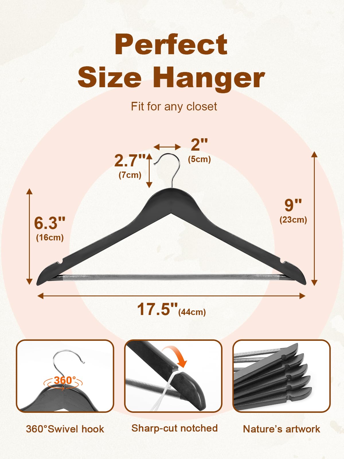 HOUSE DAY compact design saves closet space and keeps wardrobe organized