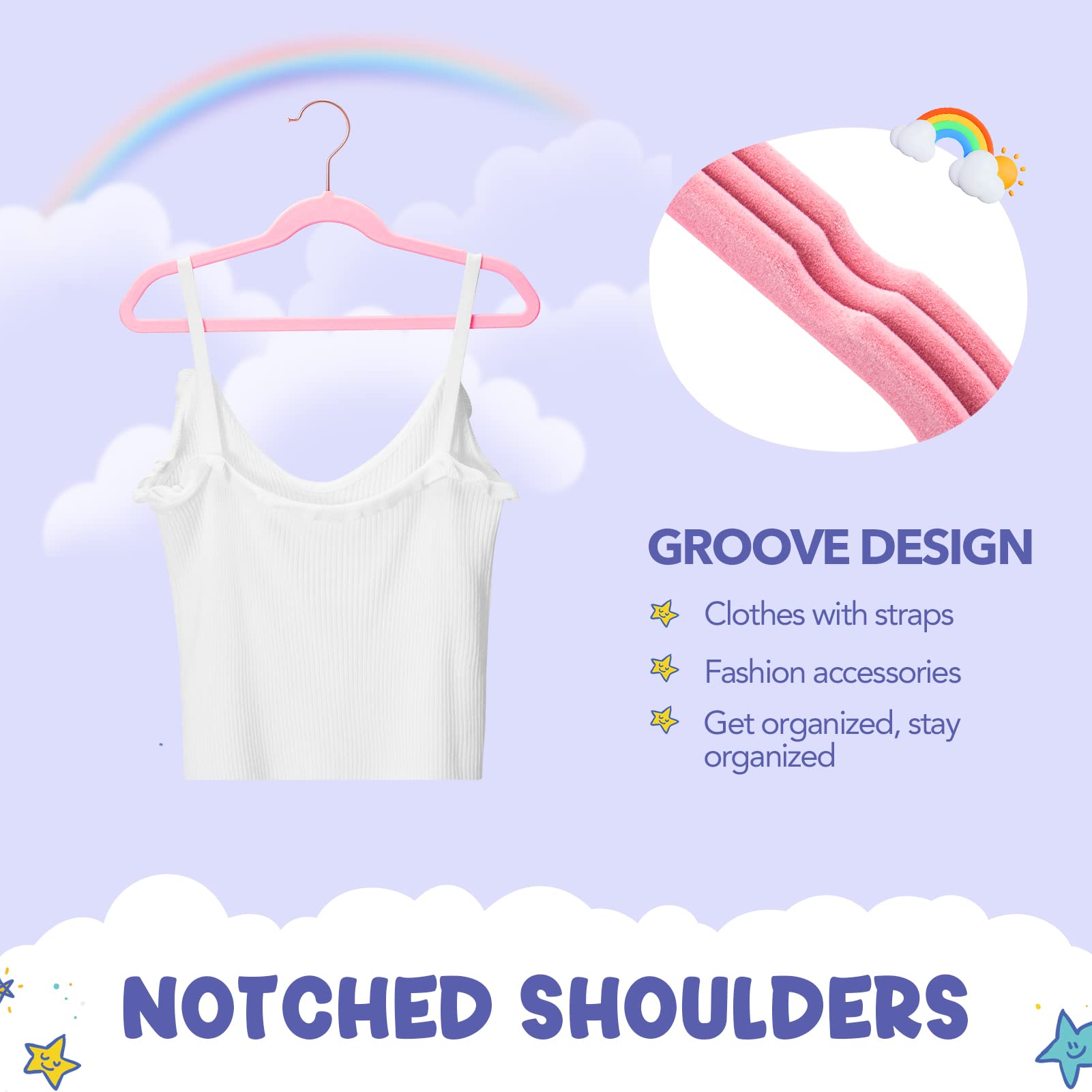 House Day contoured shoulders support tops for lasting form