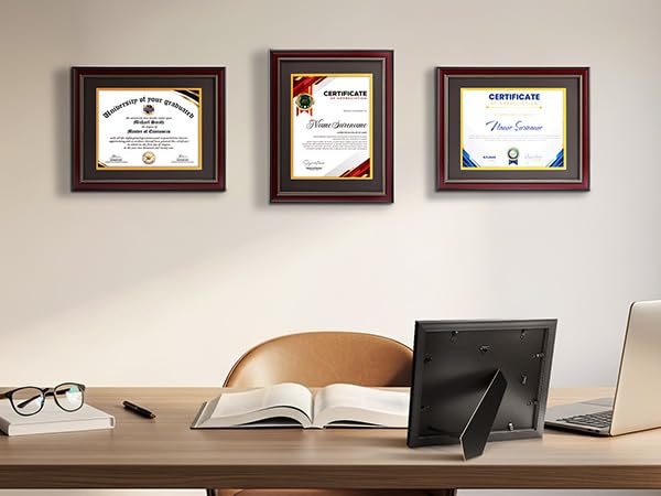 House Day diploma frame 11x14 no mat highlights certificate with clear real glass