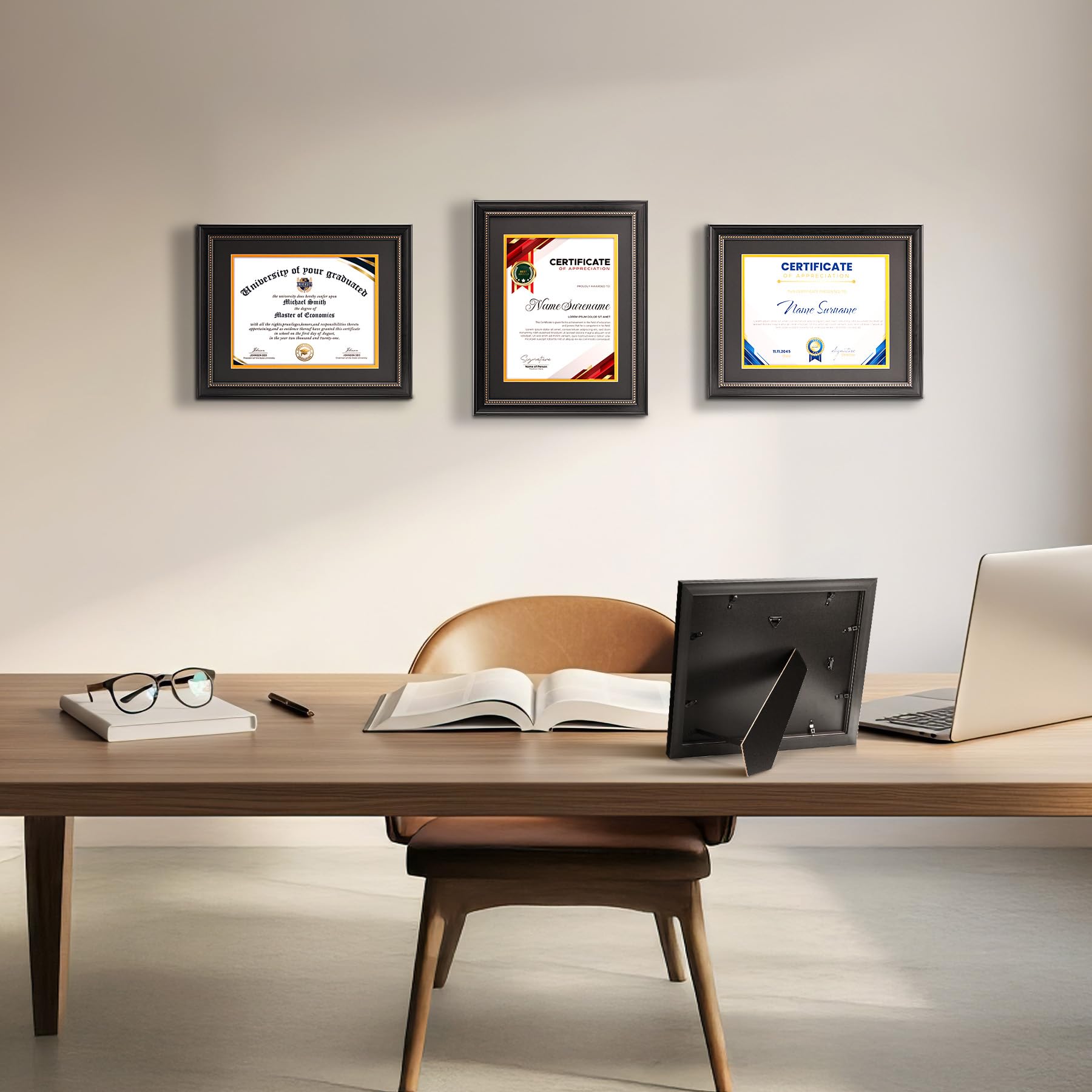 House Day 11x14 no-mat frame highlights your diploma with a sleek, professional finish.
