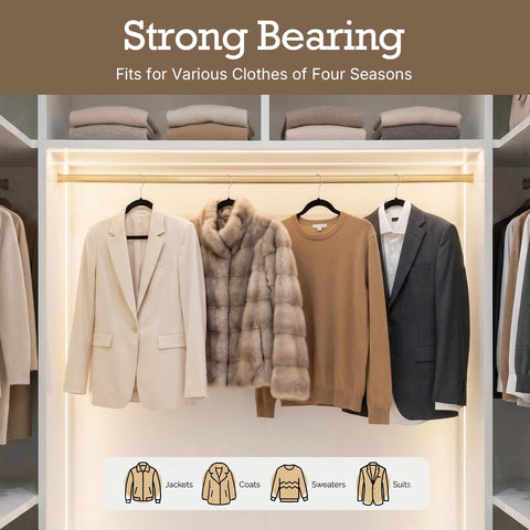 HOUSE DAY dorm room closet solution with bulk hanger set for students.