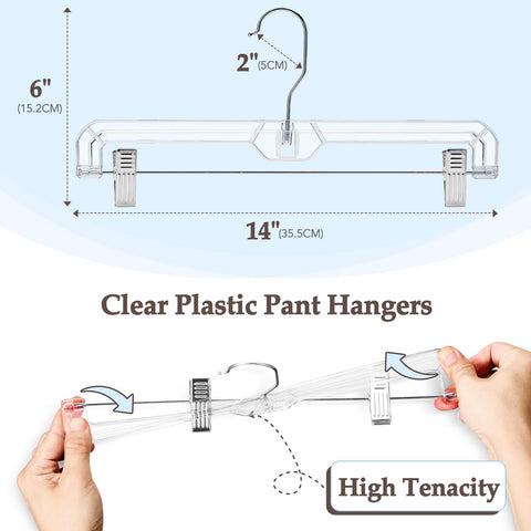 HOUSE DAY dorm-life closet solution with clear hangers and clips.