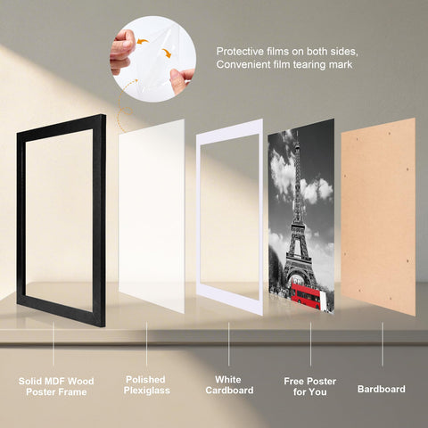 HOUSE DAY dual-size frame fits 16x20 and 12x18 posters.