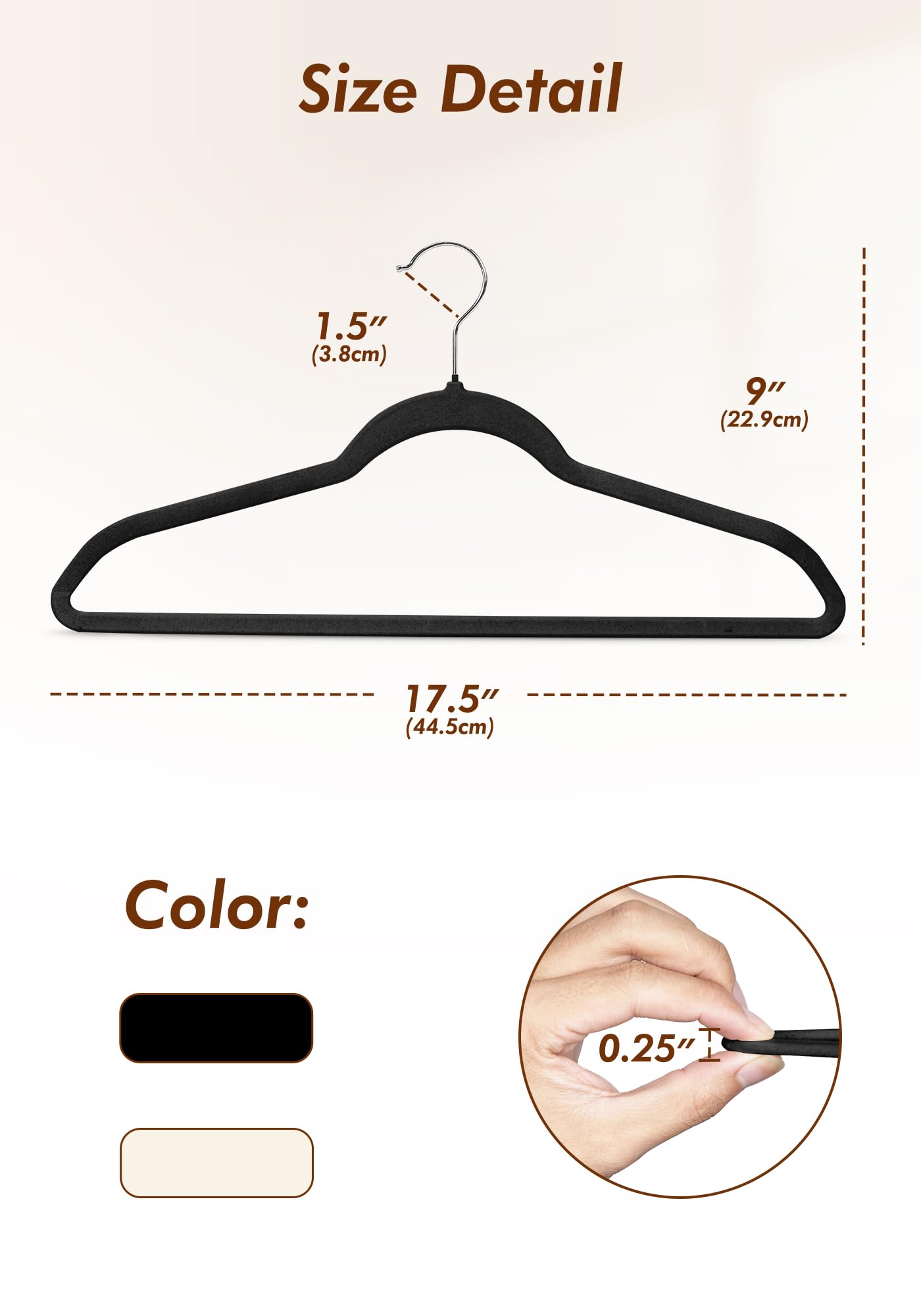 HOUSE DAY durable velvet bar keeps pants neatly in place