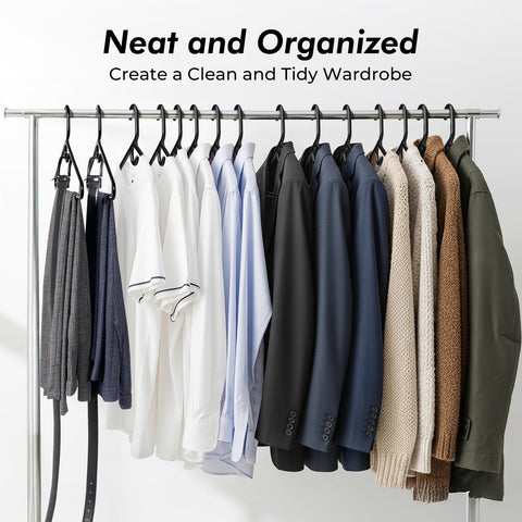 HOUSE DAY durable plastic hangers resist warping during daily use