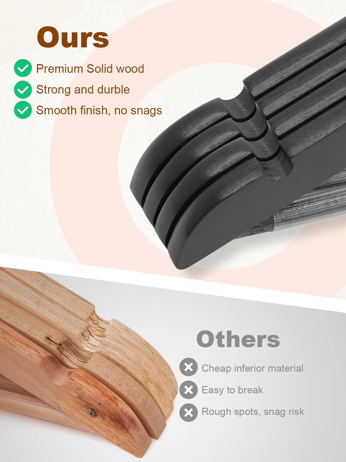 HOUSE DAY ergonomic curved shoulders keep shirts and jackets in shape
