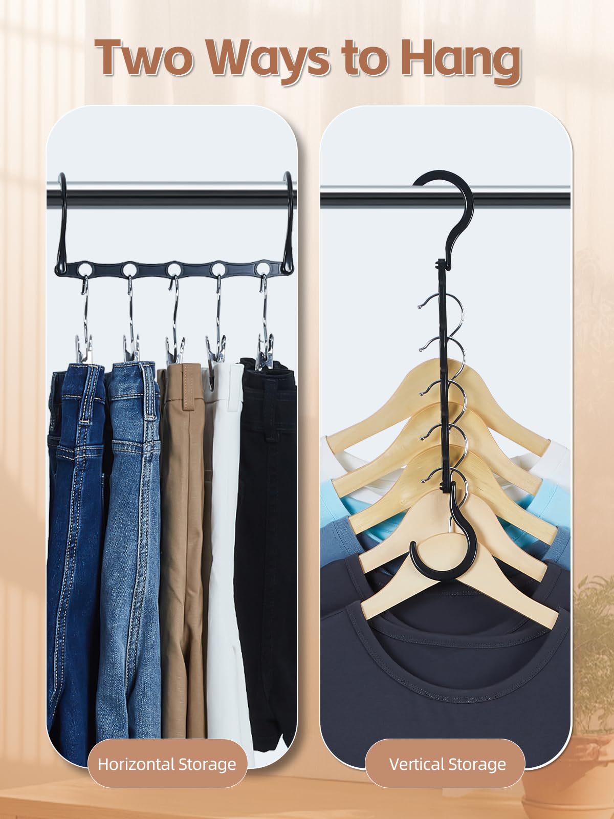 House Day five-slot hanger prevents slipping and keeps outfits neatly in place.
