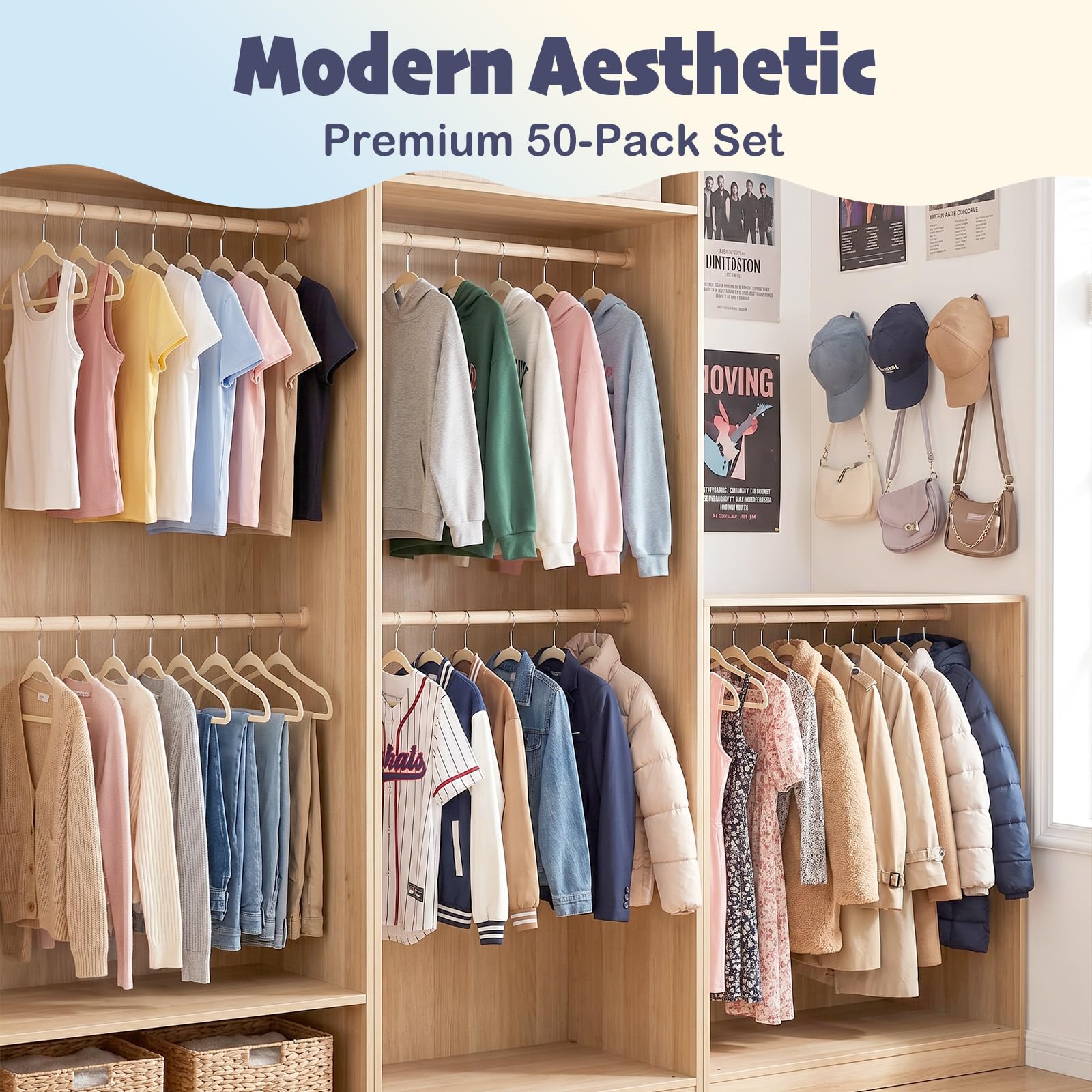 HOUSE DAY makes closet tidiness easier for growing wardrobes and busy mornings.