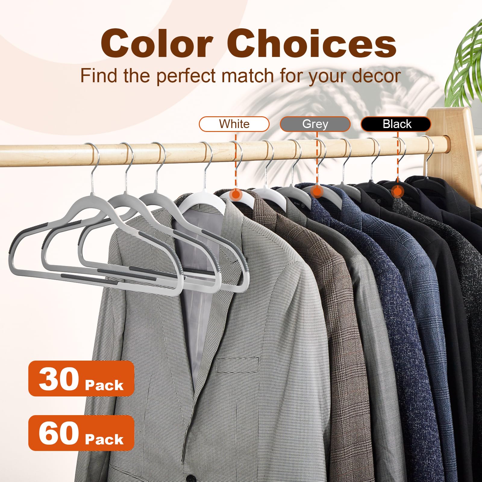 HOUSE DAY closet organization in action with neatly hung outfits.
