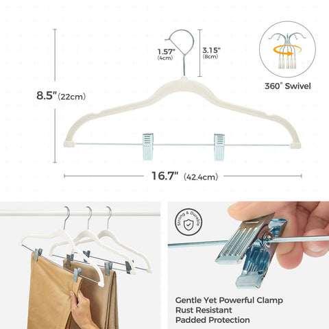 House Day velvet surface provides secure grip on delicate fabrics