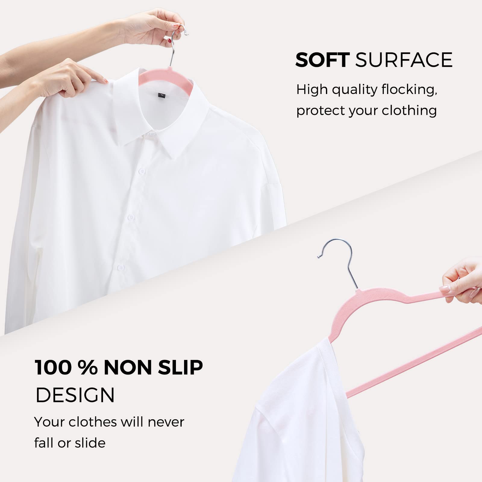 HOUSE DAY heavy-duty ABS construction supports coats, suits, and dresses