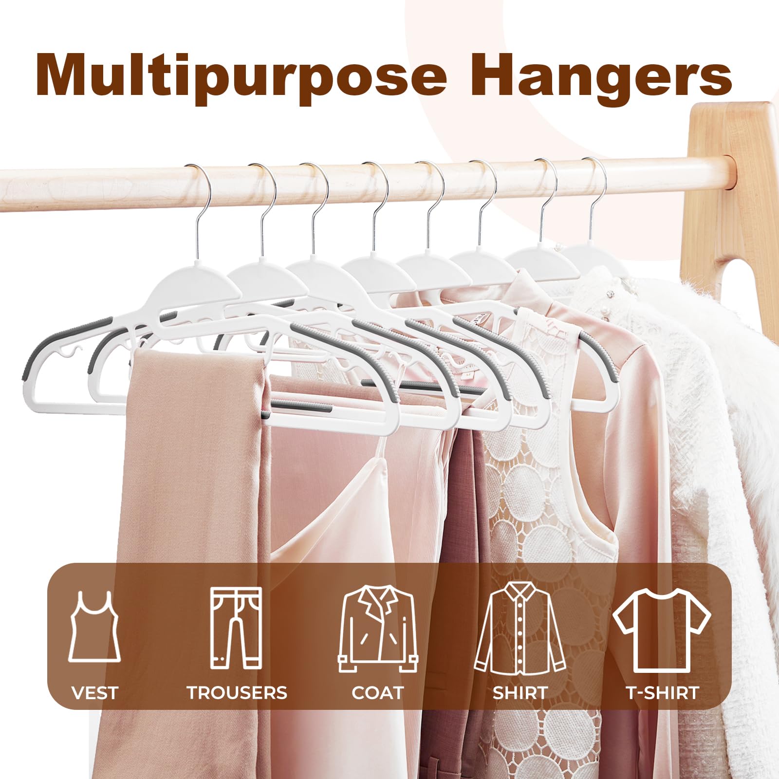 HOUSE DAY heavy-duty capacity up to 11 pounds per hanger.