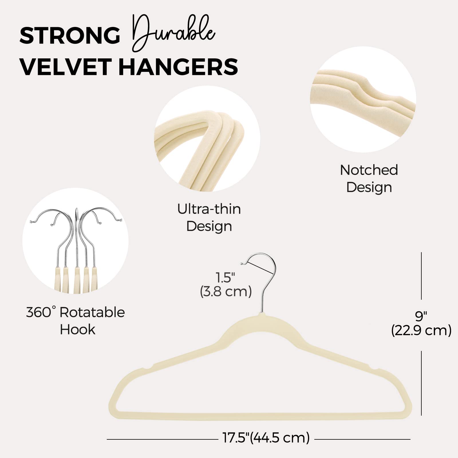 HOUSE DAY hanger supports up to 11 pounds for coats and suits.