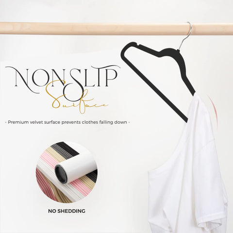 HOUSE DAY heavy-duty velvet hangers for coats and jackets.