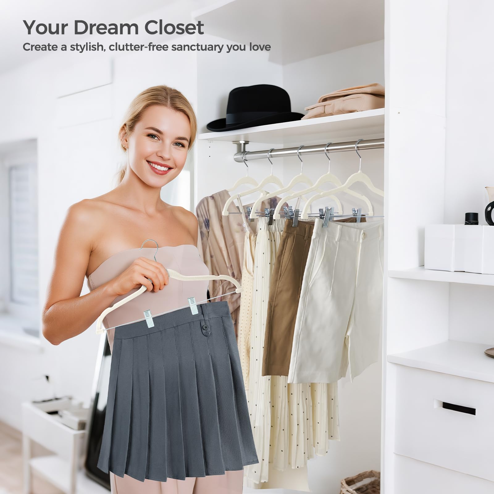 House Day ivory finish blends with any wardrobe