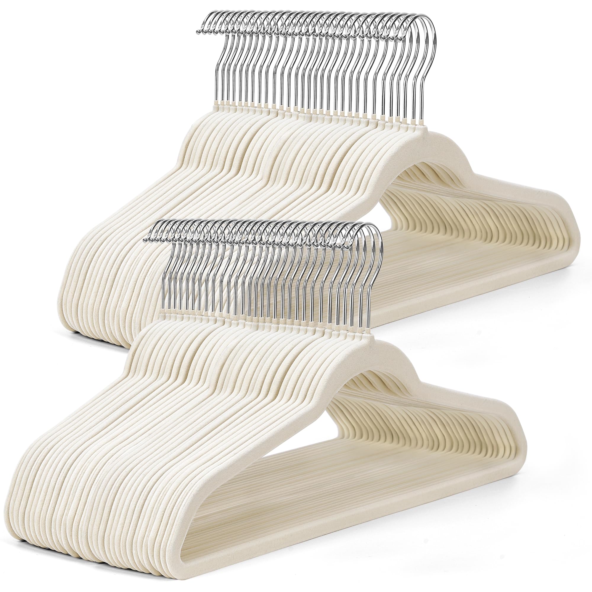 House Day Ivory Velvet Hangers overview for organized closets.