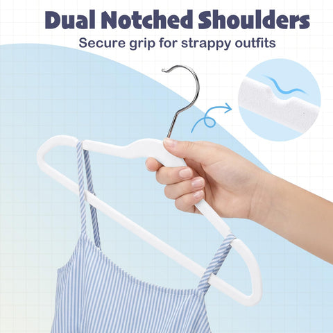 HOUSE DAY non-slip velvet finish keeps outfits neatly in place