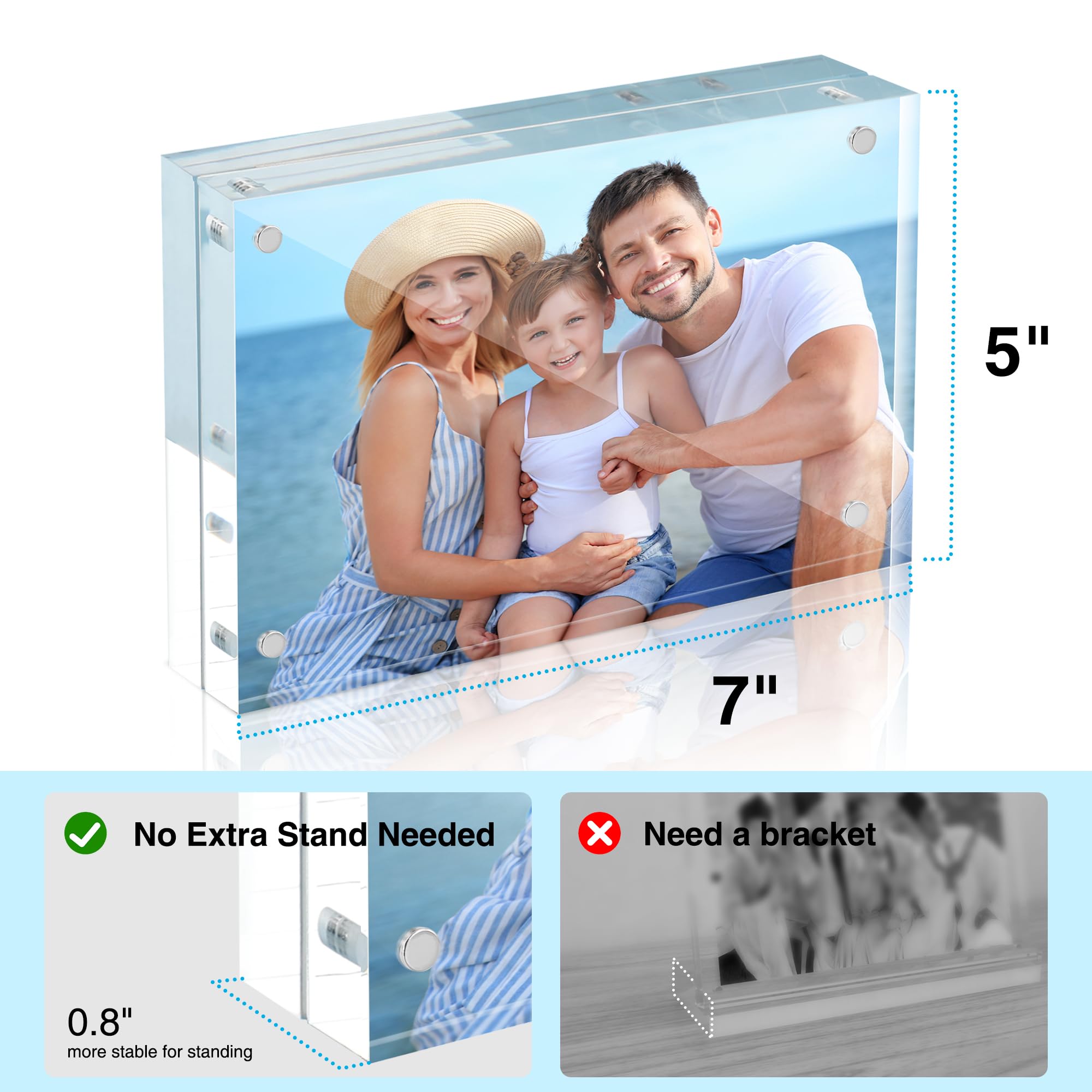 HOUSE DAY microfiber cloth included for quick cleaning and pristine frames.