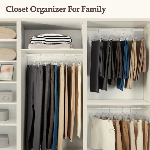 HOUSE DAY multi-functional clip hanger used for various garments.