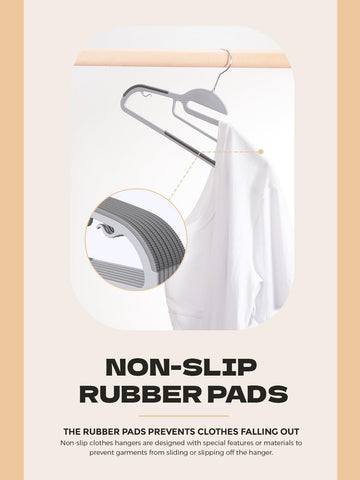 HOUSE DAY non-slip bottom bar keeps garments secure.