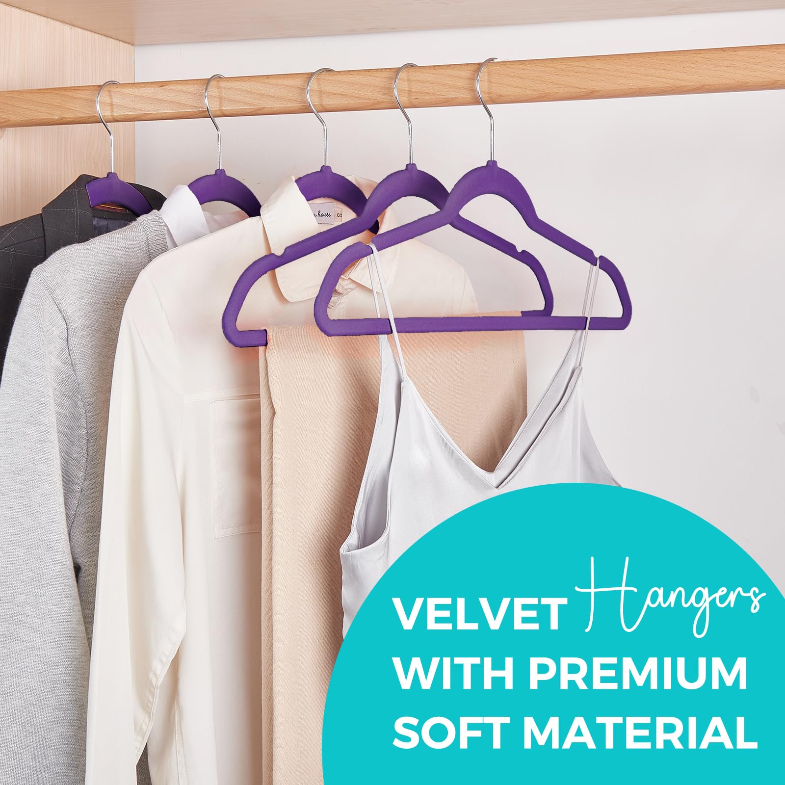 HOUSE DAY non-slip shoulder design keeps garments secure and prevents slipping.
