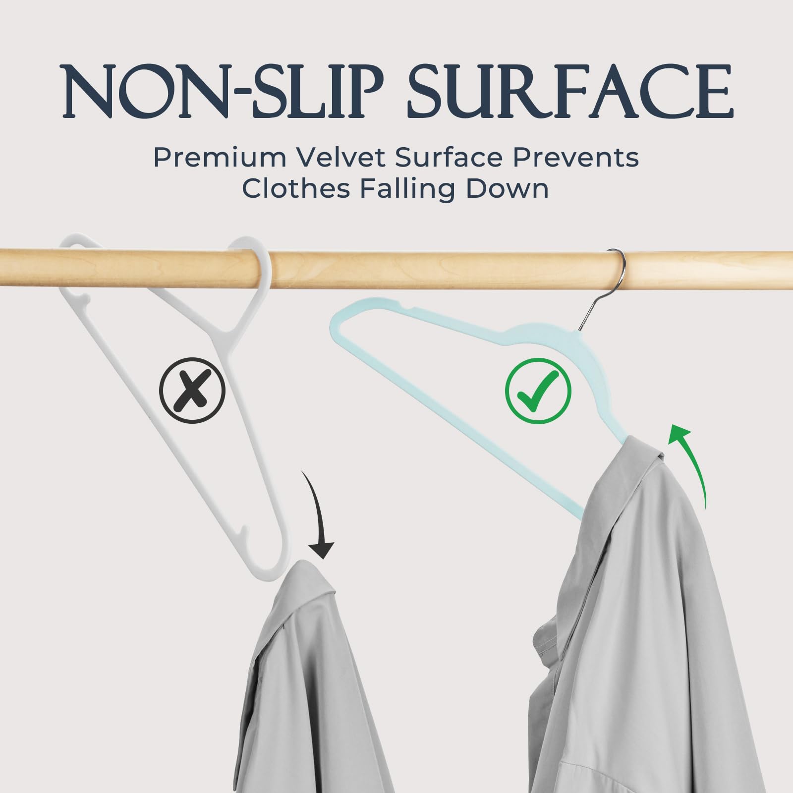 HOUSE DAY non-slip shoulder design keeps tops securely in place