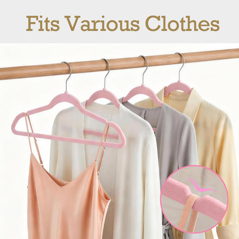 HOUSE DAY non-slip shoulders and groove keep delicate tops in place.