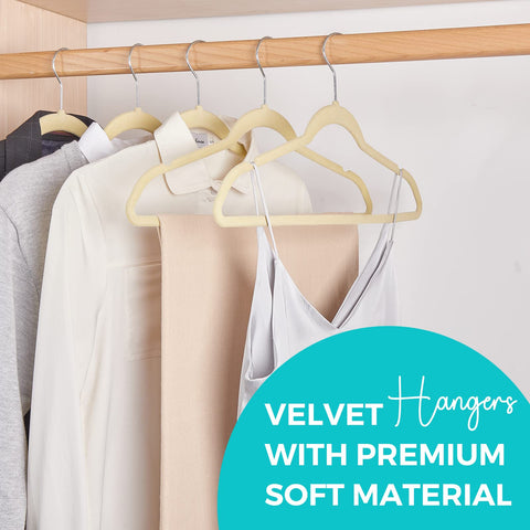 HOUSE DAY velvet hangers with non-slip shoulder grooves prevent straps from slipping.
