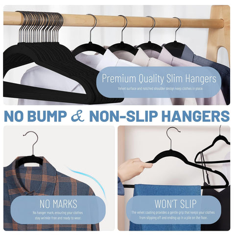 House Day non-slip velvet finish keeps clothes in place and wrinkle-free.