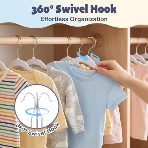House Day organized kids closet with slim velvet hangers.
