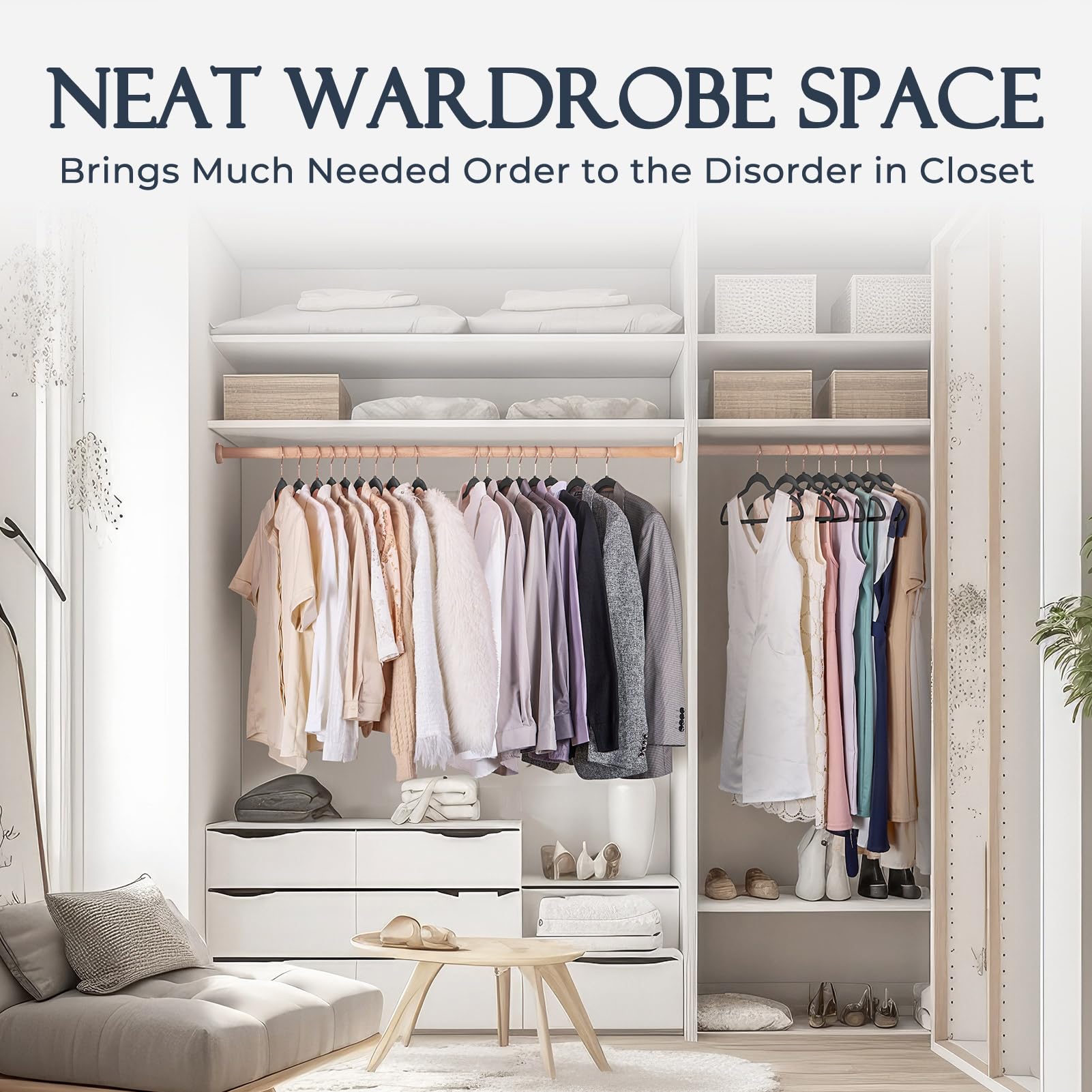 House Day black velvet hangers support versatile wardrobes and travel-ready setups.