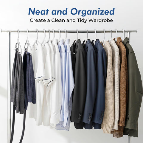 HOUSE DAY hangers in use keep outfits neat and accessible