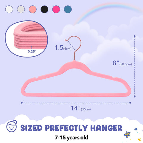 House Day premium 60-pack kids hangers for durable closet organization