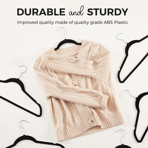 Strong ABS core HOUSE DAY hangers supporting coats up to 11 pounds.
