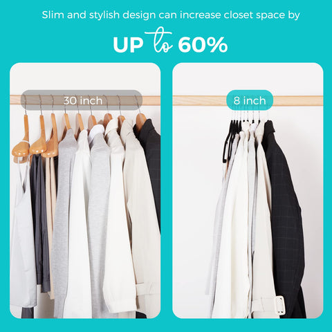 HOUSE DAY velvet hangers with a soft non-slip surface prevent slips on delicate fabrics.