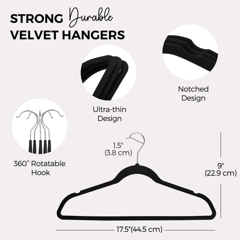 Premium velvet finish on HOUSE DAY hangers helps prevent fabric damage.