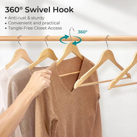 Ultra-slim design by House Day saves closet space for more pieces.