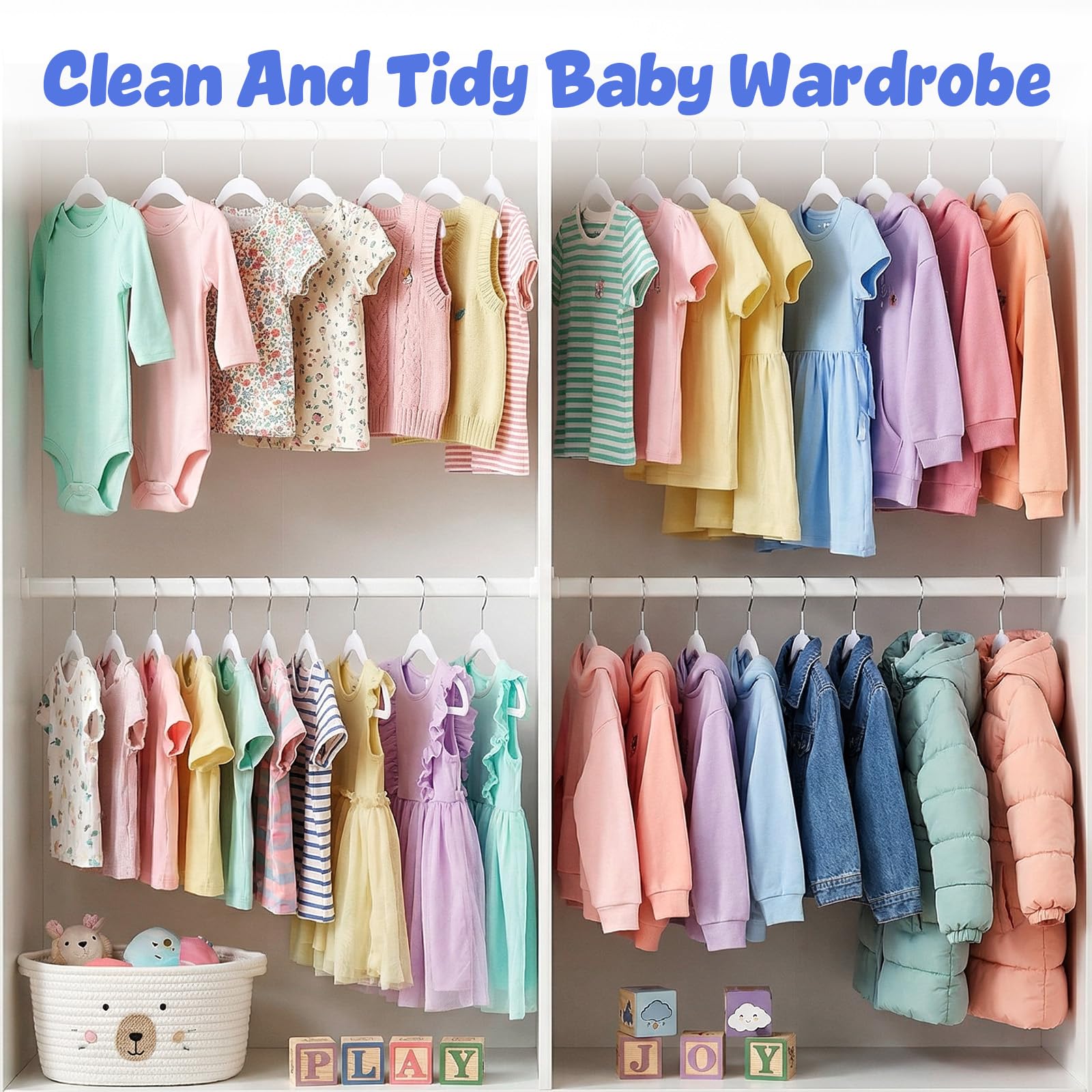 HOUSE DAY ready-to-use packaging of baby hangers for quick setup