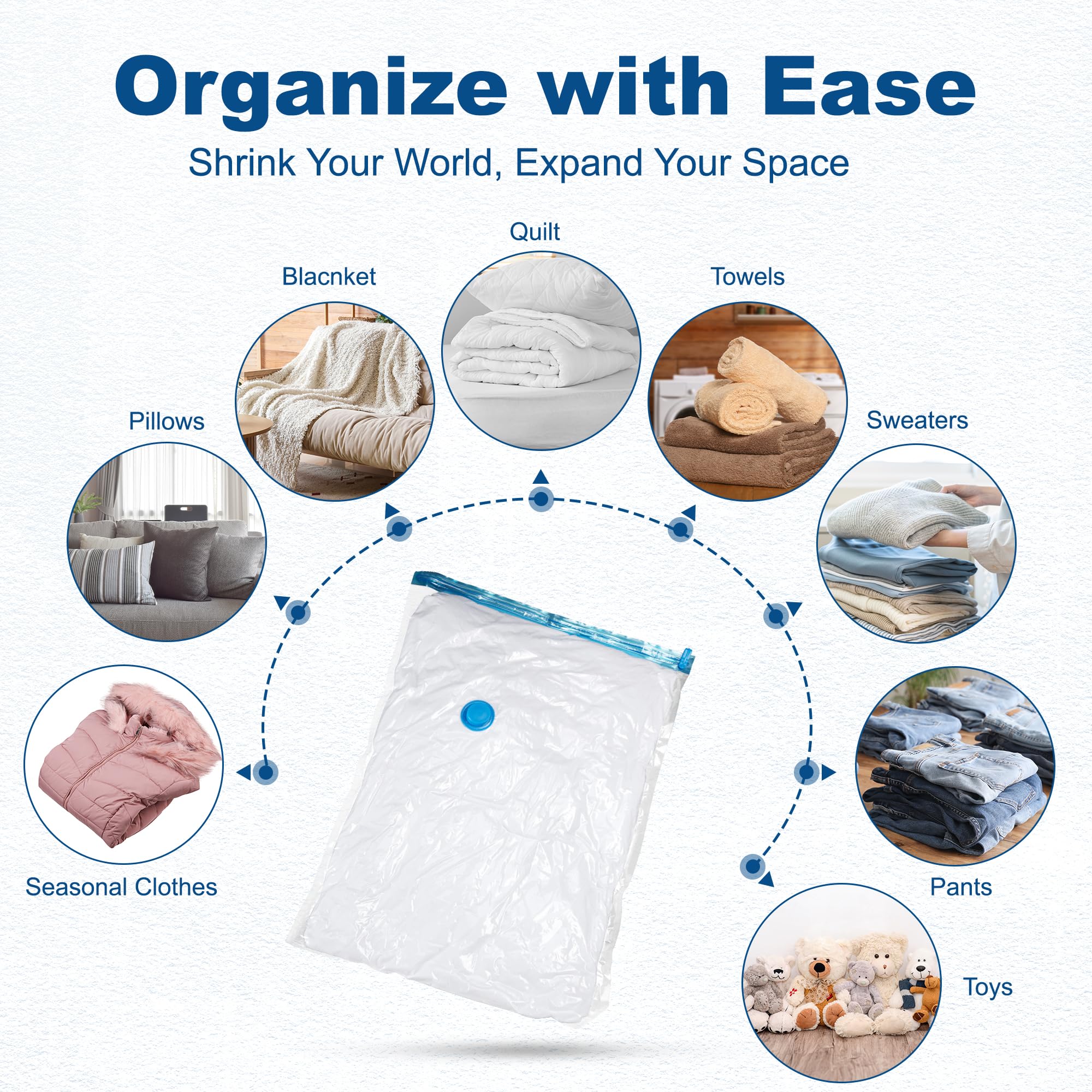 House Day storage solution for seasonal clothes, bedding, and plush toys.