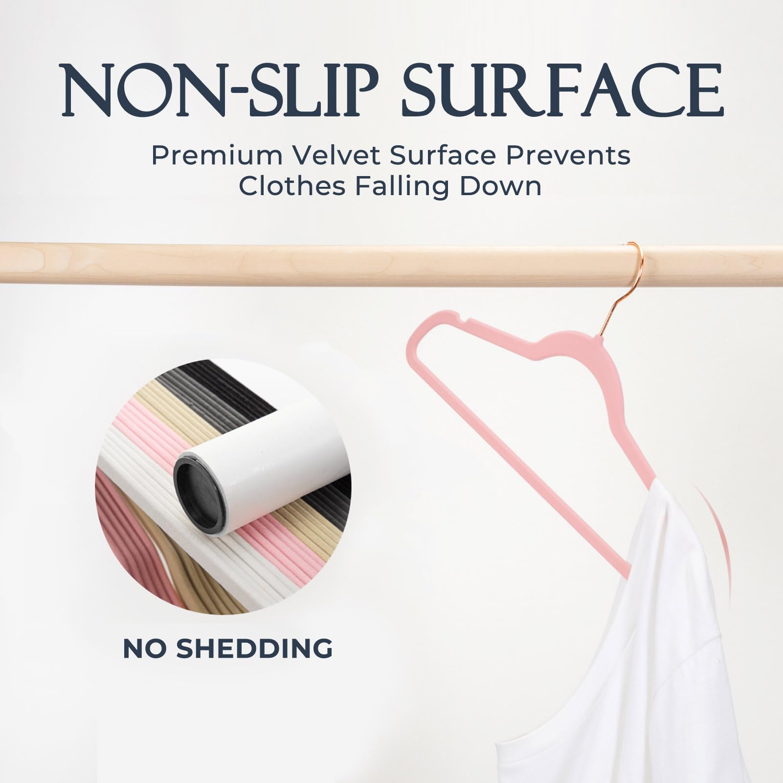 HOUSE DAY rose gold 360° hook for easy access from any angle.