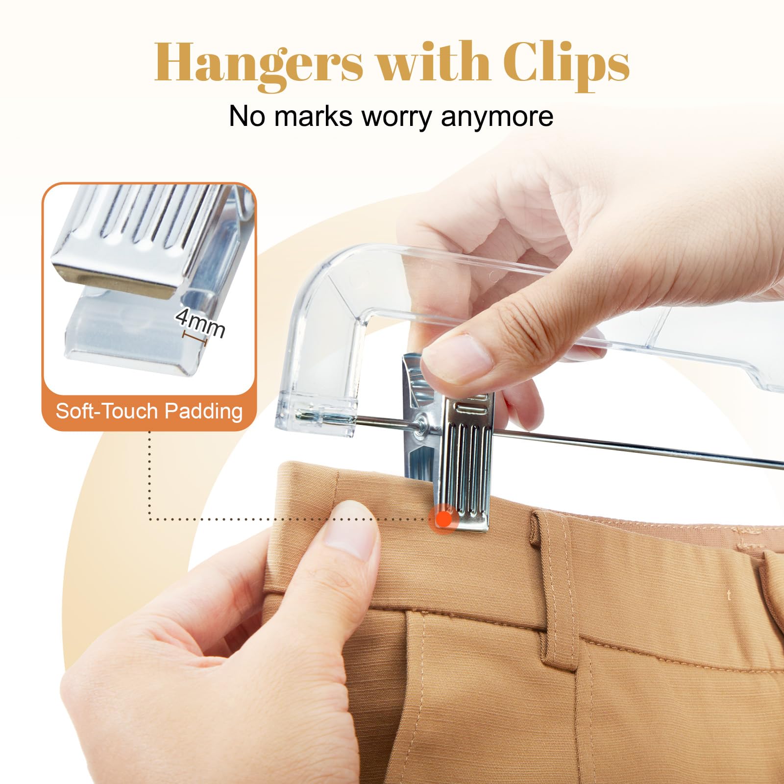 HOUSE DAY rubber-padded clips protect fabrics from marks