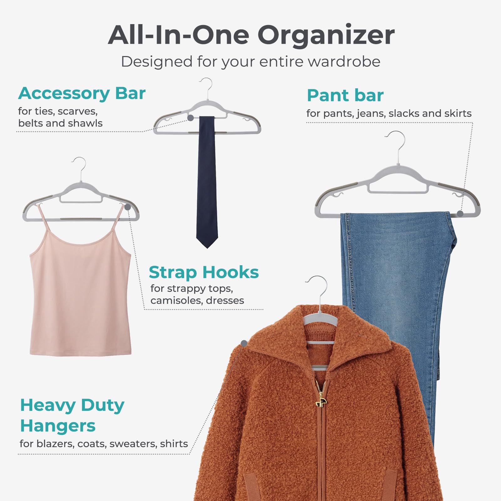 HOUSE DAY small shoulder-strap hooks suit garments with delicate straps.