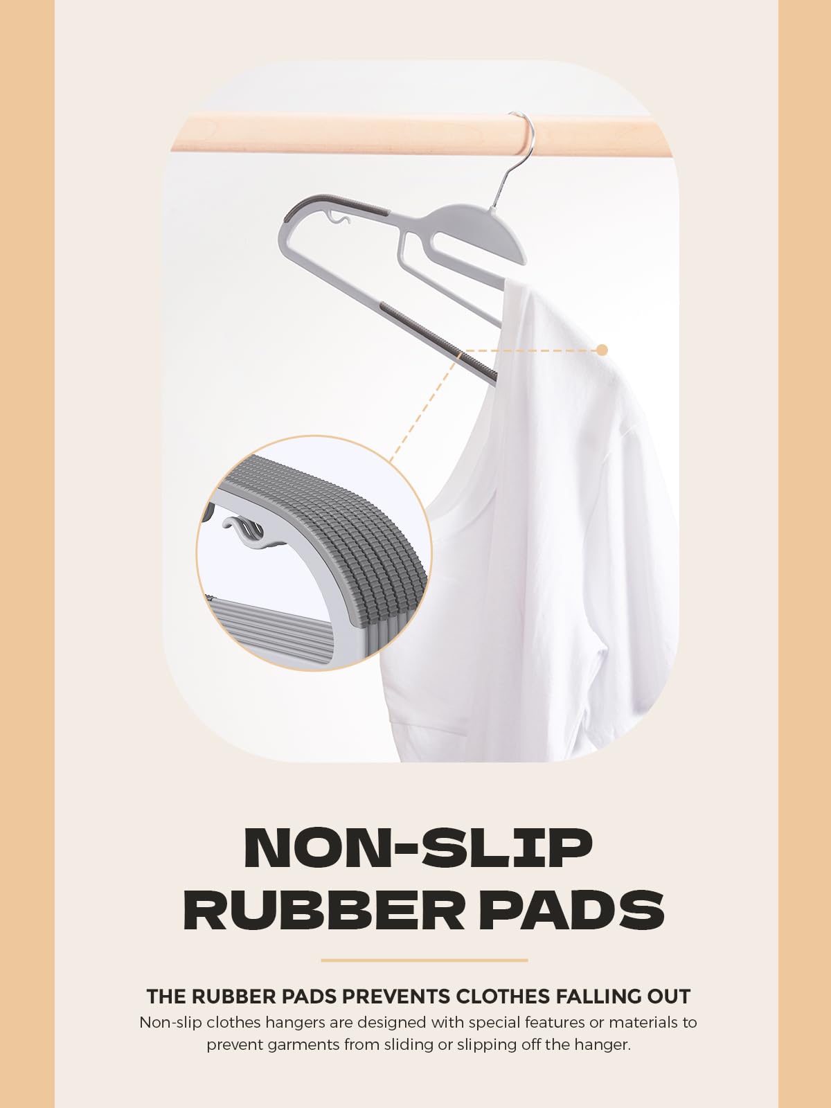HOUSE DAY side hooks hold straps and delicate garments securely.