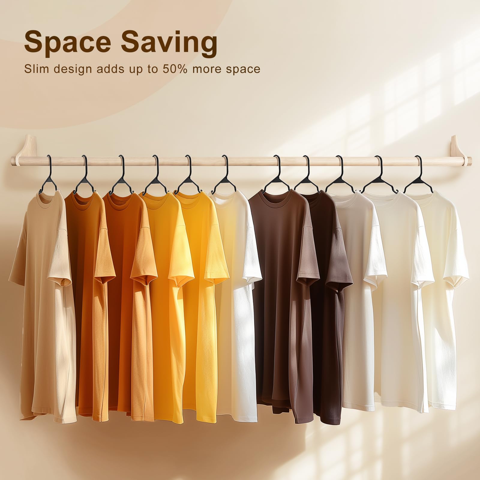House Day slim design saves closet space while keeping wardrobes neat and accessible.