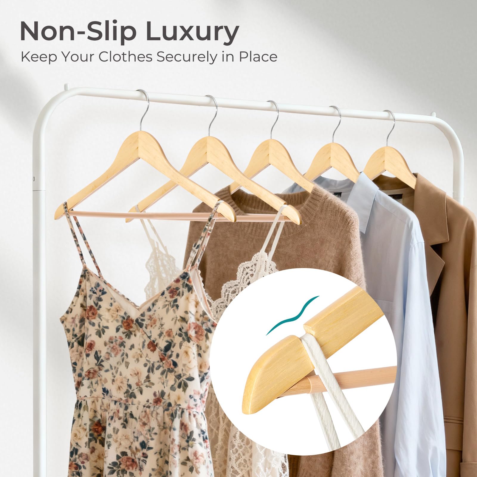 HOUSE DAY 360-degree swivel hook allows easy access and tangle-free browsing