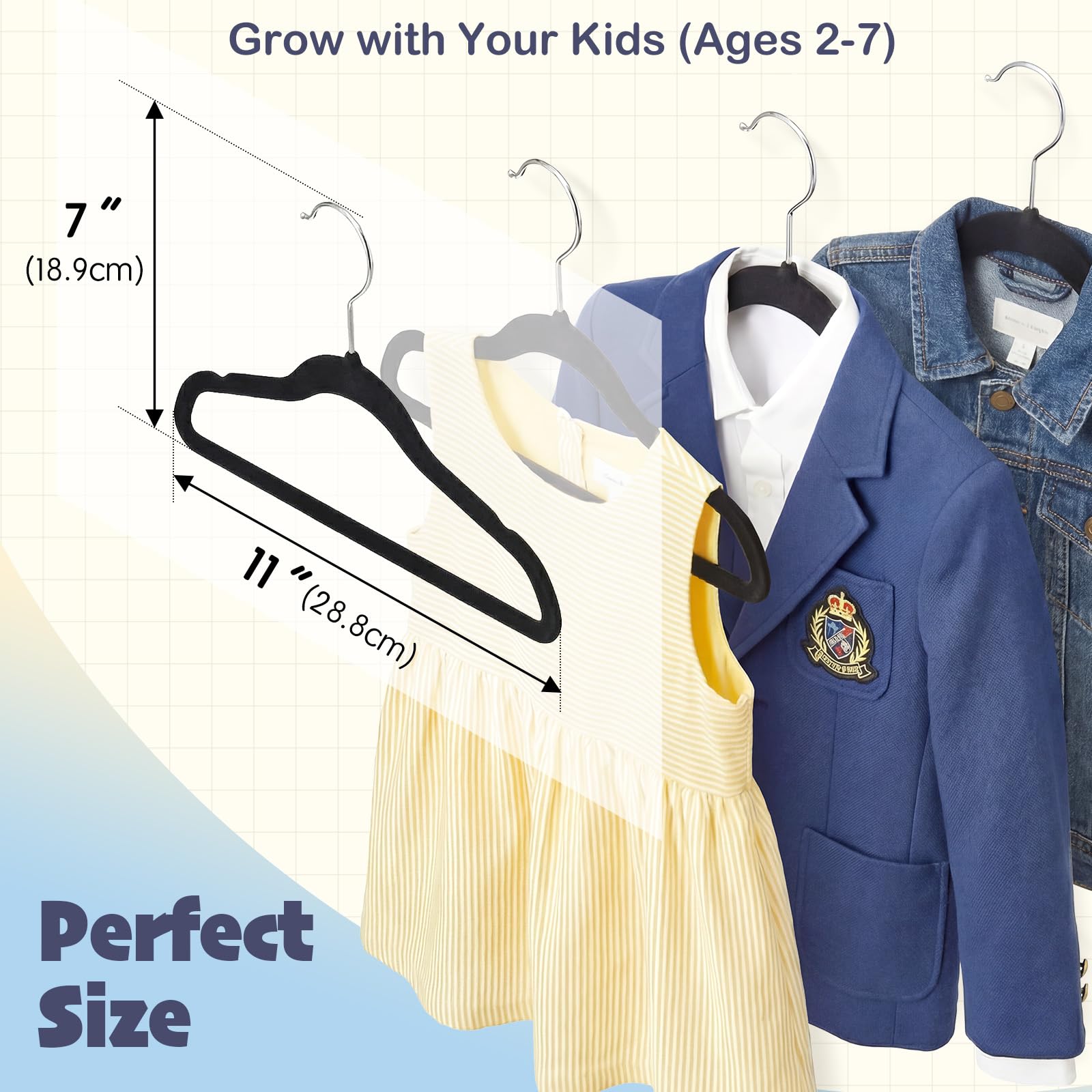 HOUSE DAY soft-edge protection keeps baby garments crease-free.