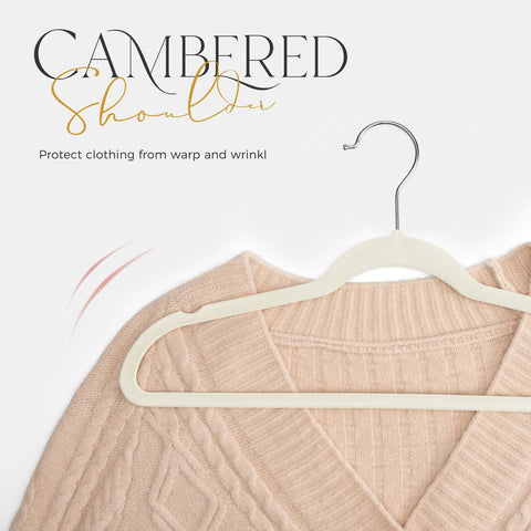HOUSE DAY Soft flocked velvet finish protects delicate fabrics from slips.