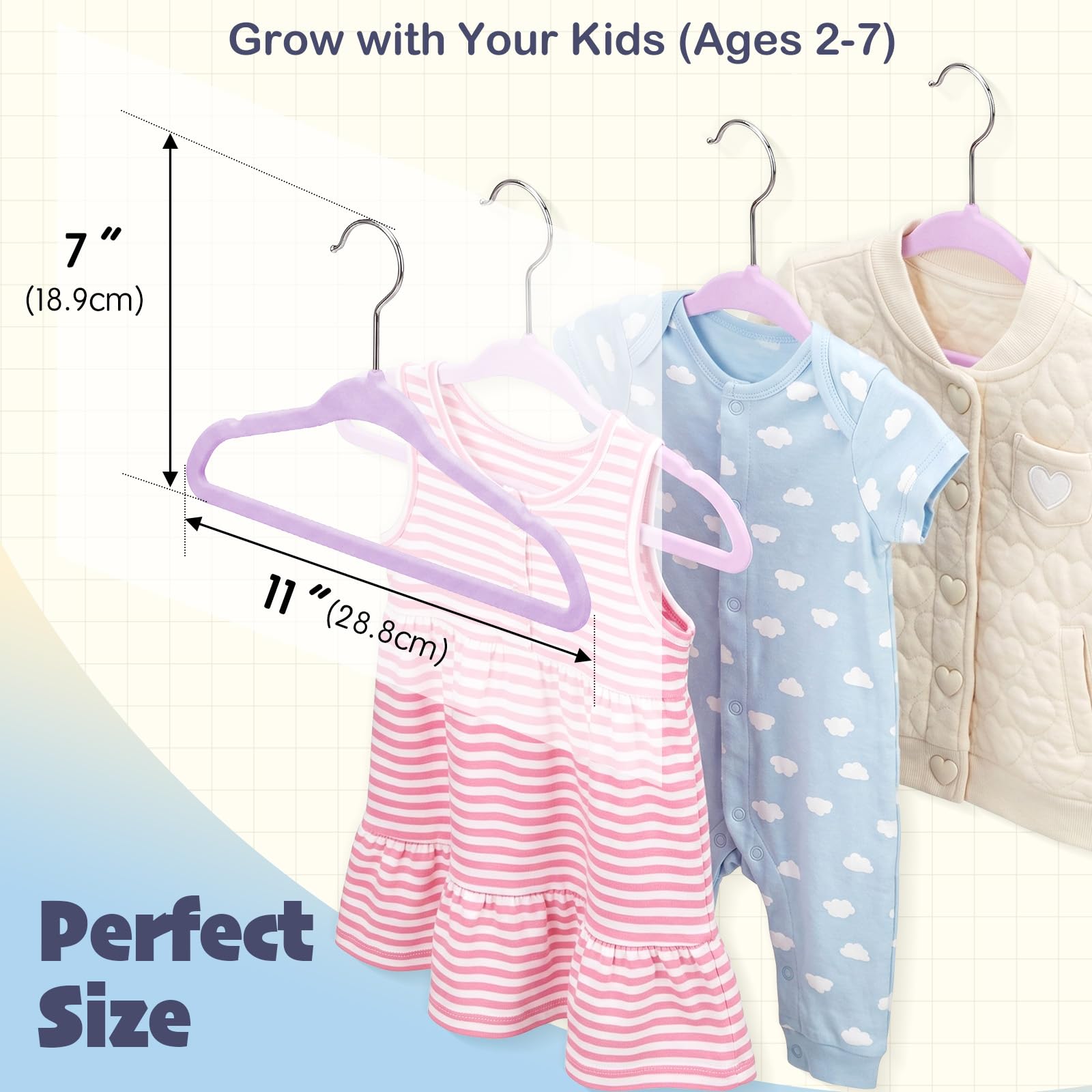 House Day velvet surface protects fabrics and reduces creases on outfits.